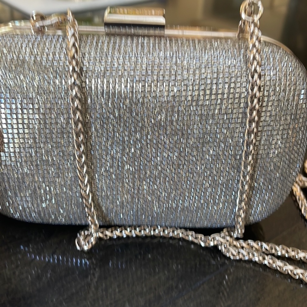 Karen Millen mesh  minaudiere evening handbag